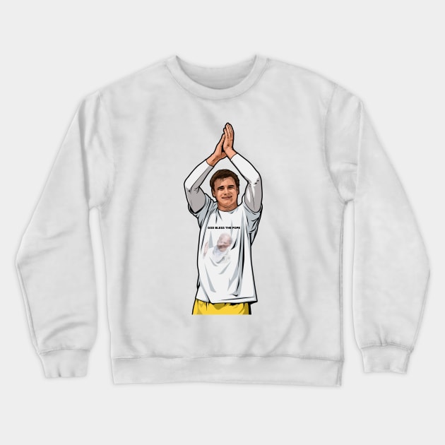 Artur Boruc The Holy Goalie Glasgow Celtic FC Crewneck Sweatshirt by TeesForTims